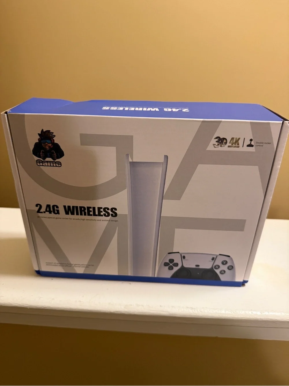 2.4G Wireless White Gaming Controller and Receiver